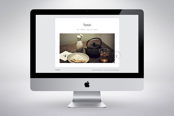 Homepage of the new website.