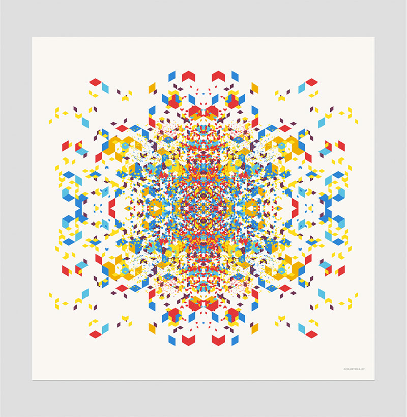 Geometrica print, a graphic artwork by Marius Roosendaal.