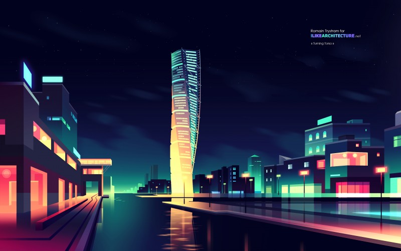 HSB Turning Torso is Sweden's tallest skyscraper, located in the city of Malmö.