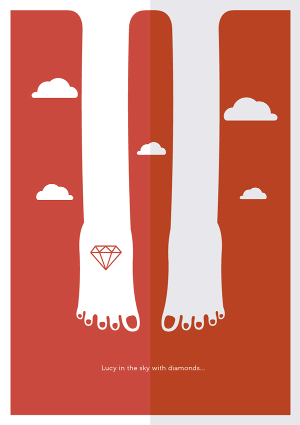 Lucy in the sky with diamonds.