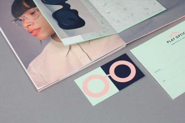 Play Optics branding concept student work by Lily Clark.