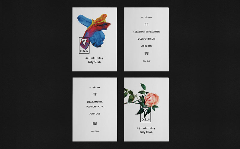 Visual identity by Wir Sind Schoener for Czech Republic born Deep House DJ Oldrich Sic Jr.