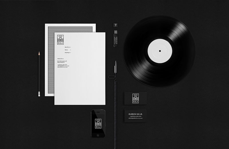 Branding and graphic design by Wir Sind Schoener for Czech Republic born Deep House DJ Oldrich Sic Jr.