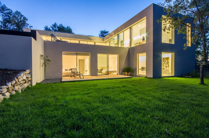 Agency Brengues Le Pavec designed Maison ART, a house located in Saint Clément de Rivière, France.