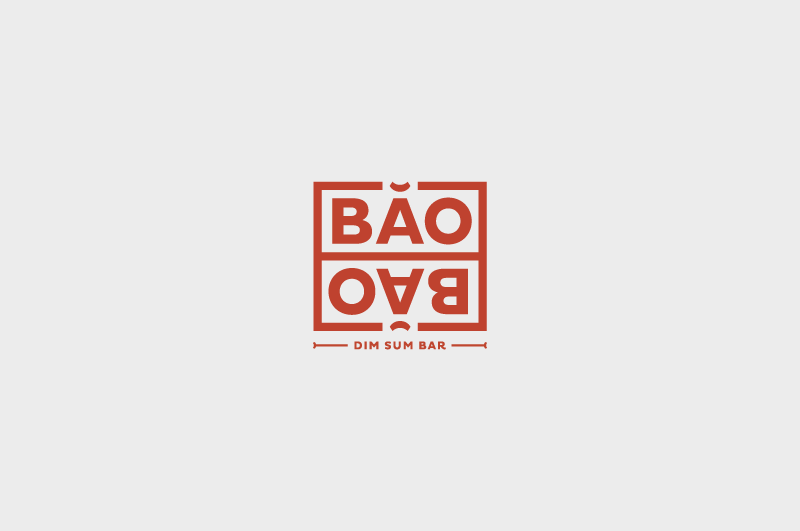BAOBAO - logo design by Eszter Laki for a dim sum bar.