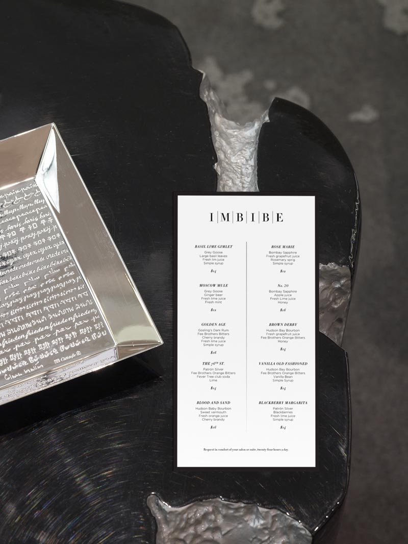 A classy identity design based on clean typography.