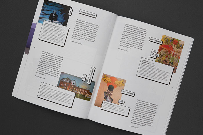 Editorial design for the brochure.