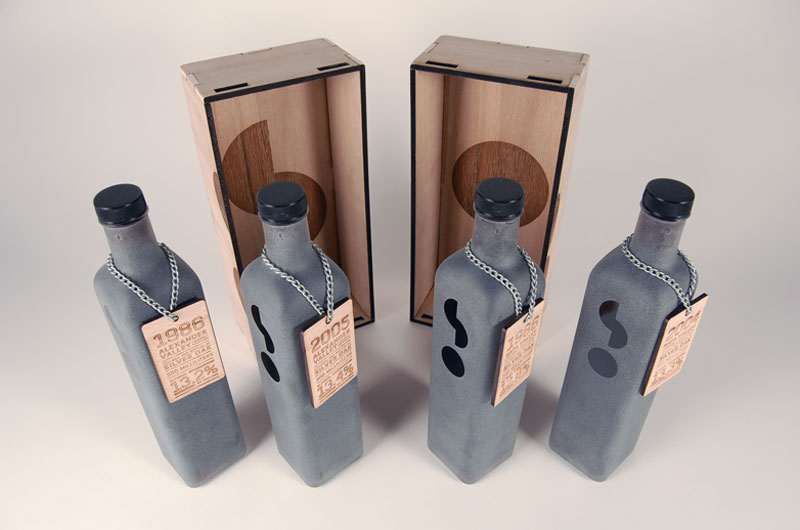Limited edition concept wine sampler by Ryan Anthony Wolper for Silver Oak Cellars.