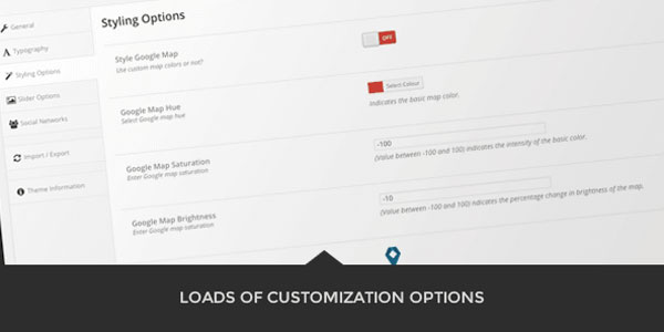 Loads of customization options.