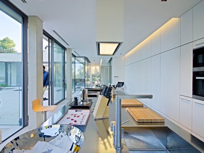 A large and open kitchen concept.