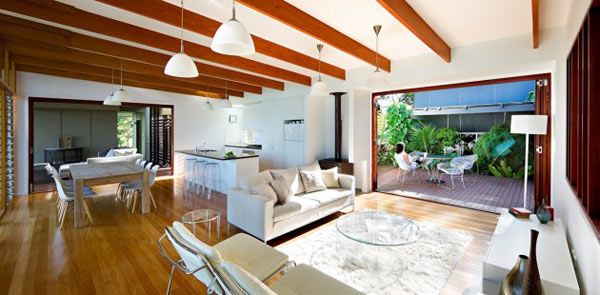 Open spaces with modern interior.
