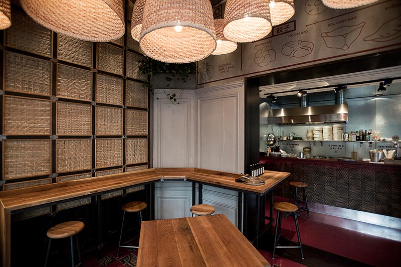 Dim sum bar BAOBAO - Restaurant interior design by 81font.