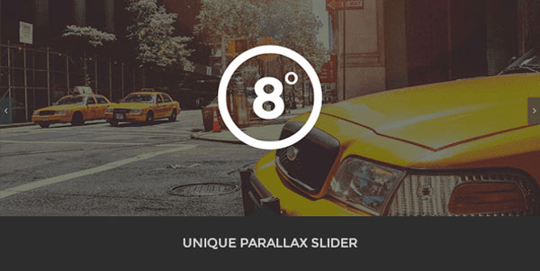 Unique Parallax slider.