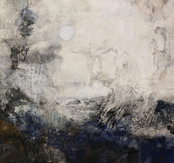 Adoration VI - Pure pigment, Japanese Ink on Kumohada Paper - Created in 2013.