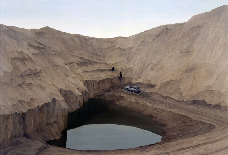 Enfield - Oil on panel from 2007 by artist Anna Conway.