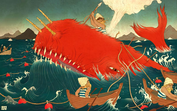 Harpooning The Woolly Whale by Michael Wandelmaier.