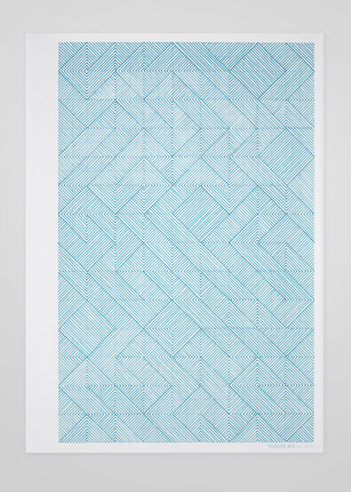 Joy of Living - pattern design on an A4 sheet of graph paper by agency Two Create.