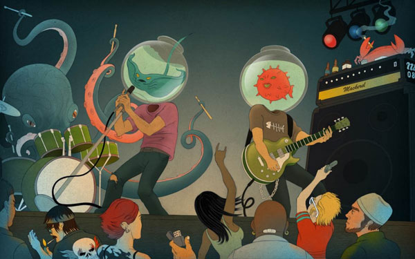 Something Fishy - From a collection of illustrations created in 2013.