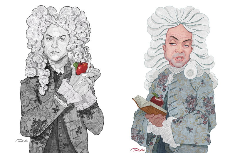 The Newtons - Character illustrations by Stavros Damos.