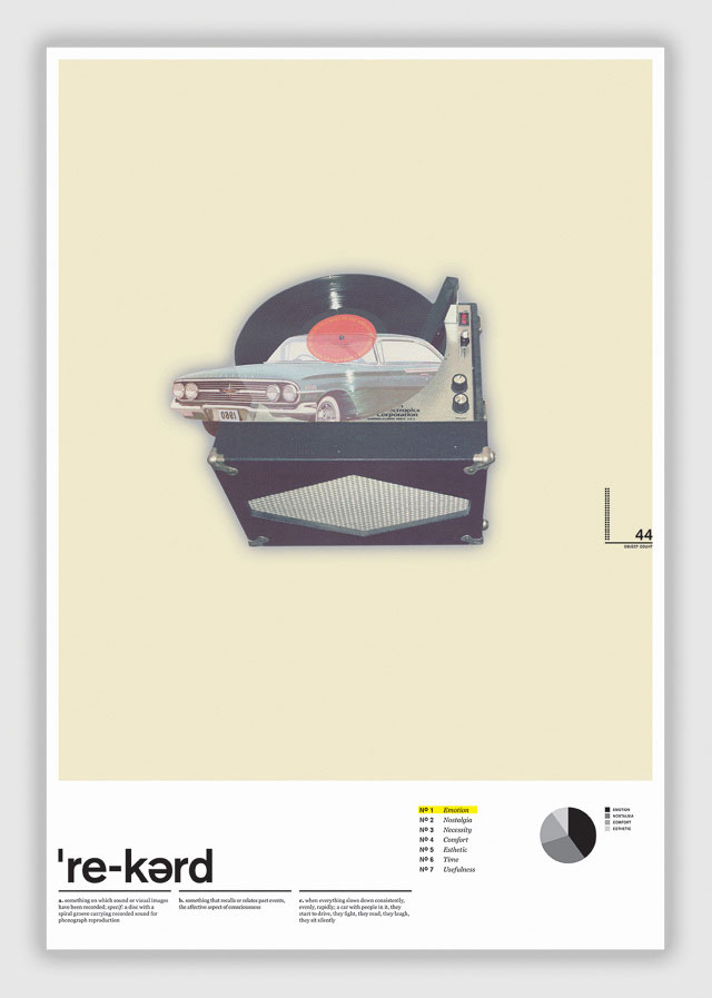 Objects poster series by Megan Pryce.