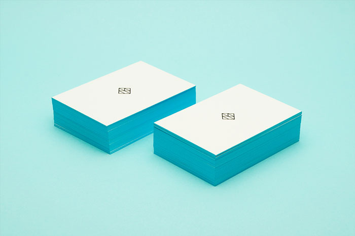 Modern business card design and branding.
