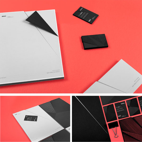 Printed matters and stationery set.