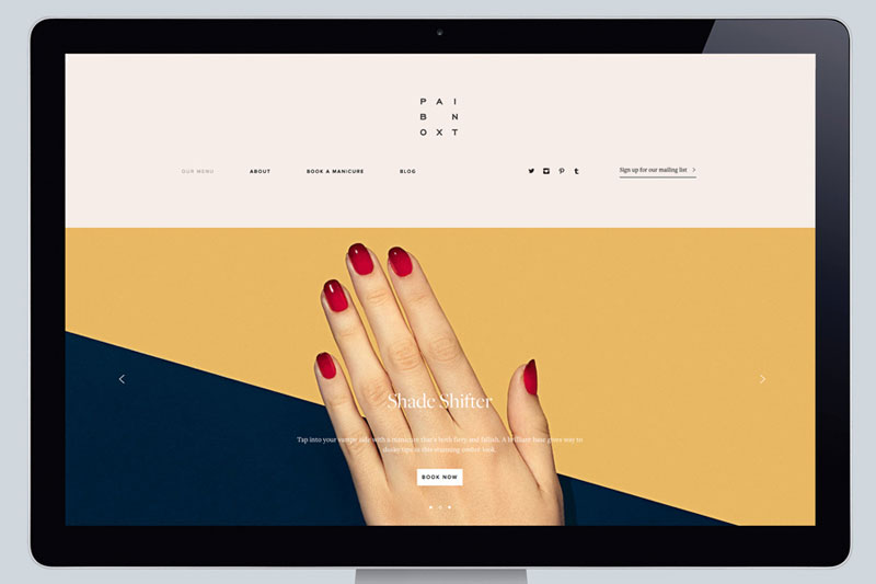 The new studio website.
