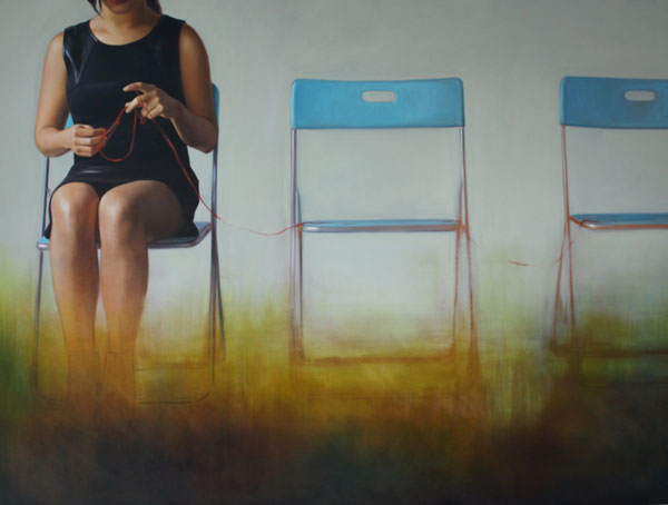 La Alusión - Oil on canvas in the size of 150x200cm. La Alusión - Oil on canvas in the size of 150x200cm.