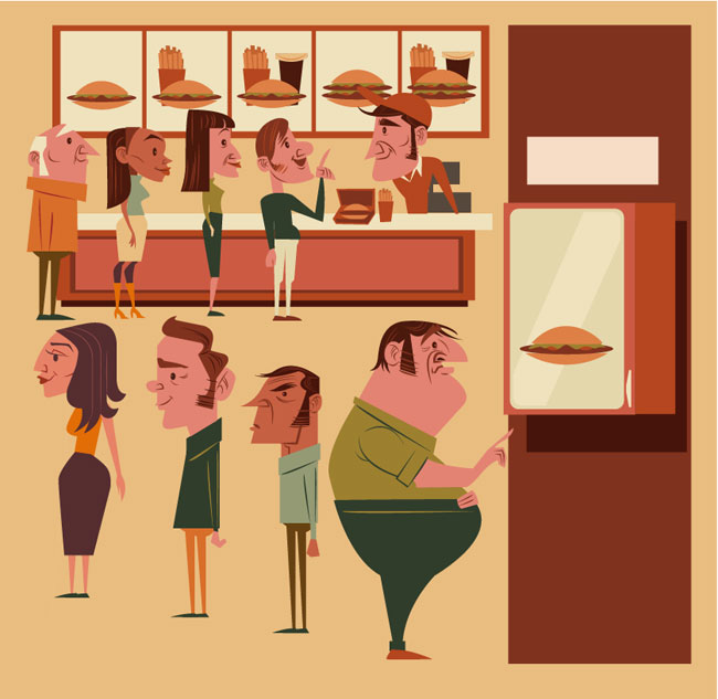 This image is part of a series of tiny vintage illustrations for Cengage textbooks.