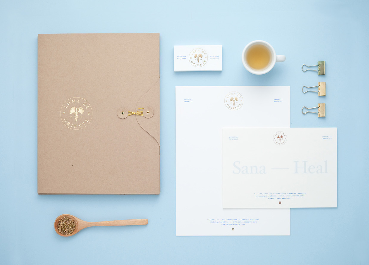 Luna de Oriente - Identity design by Estudio Menta for a new medical center in Guadalajara, México.