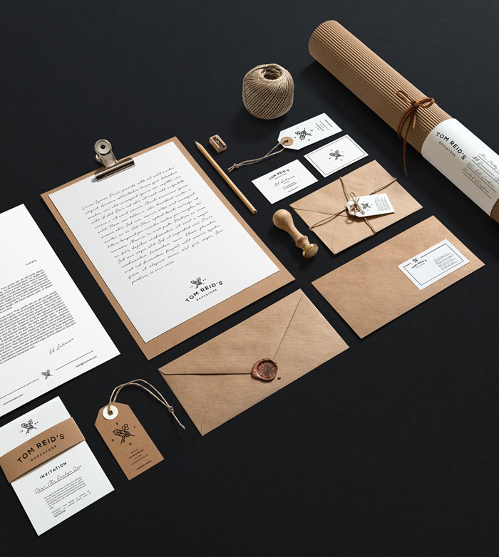 Tom Reid's Bookstore - art direction, branding, graphic design by Sebastian Bednarek.