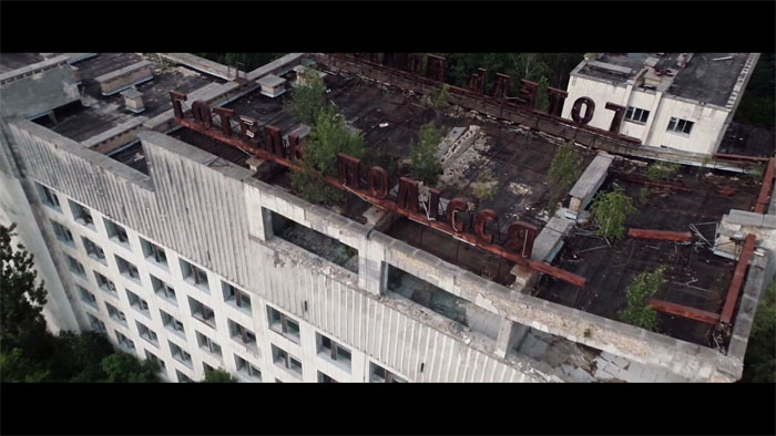 An old dilapidated building.