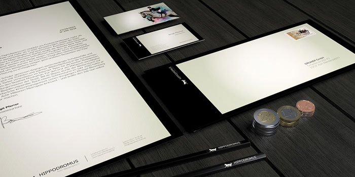 Modern stationery design.