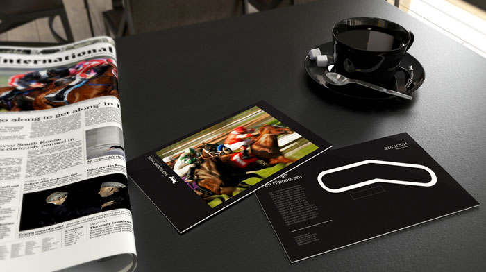 Hippodrome, racecourse branding.