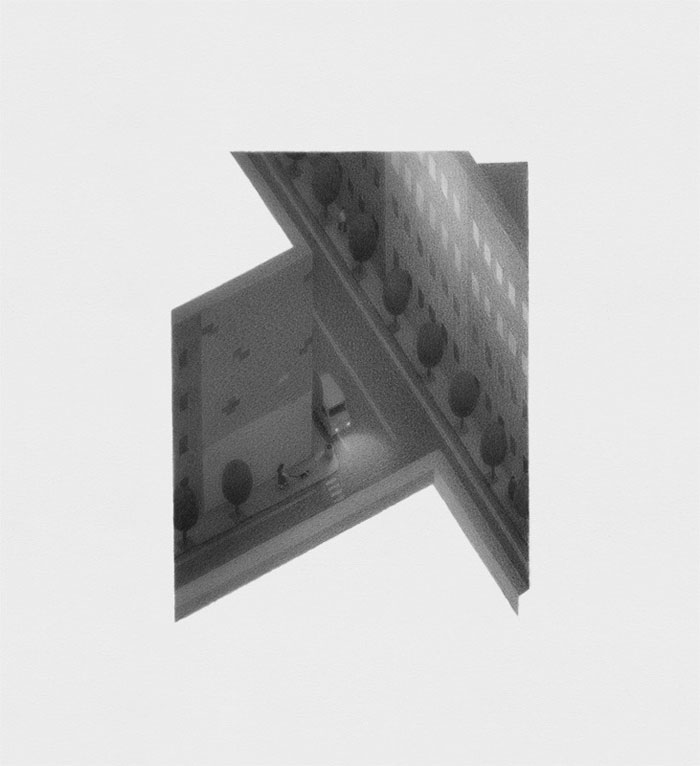 Payson Ave - Illustrated artwork in simple grayscale.
