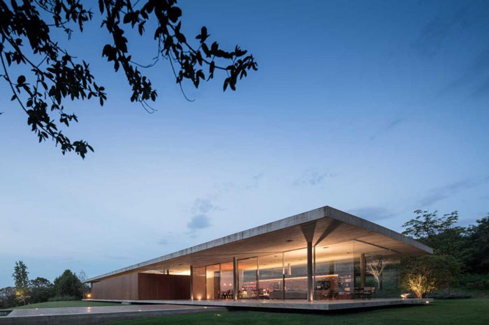Straight and modern architectural design.