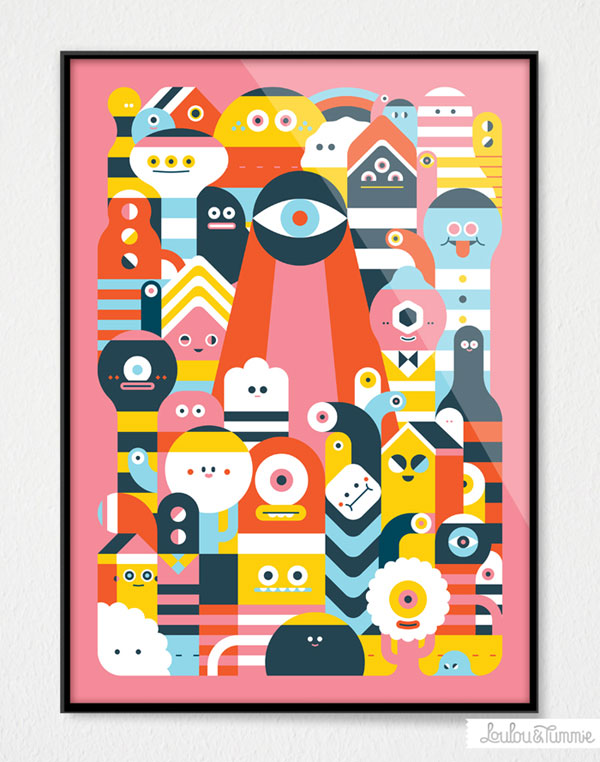 See world - Colorful characters.