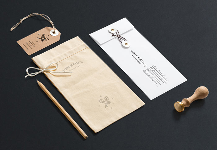 The visual identity based on clean graphic design and typography.