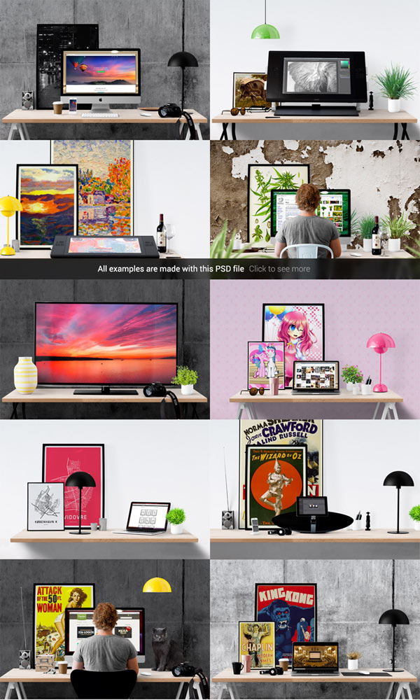 All examples are made with this PSD file. All examples are made with this PSD file.