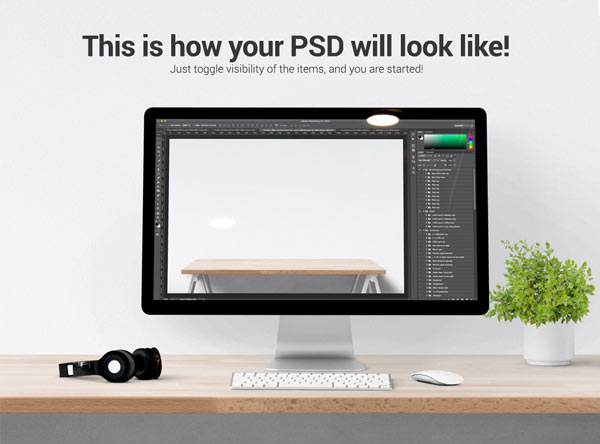 This is how your PSD looks like. Just toggle visibility of the items to start. This is how your PSD looks like. Just toggle visibility of the items to start.