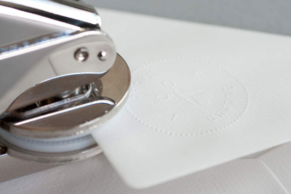 Embossing process.