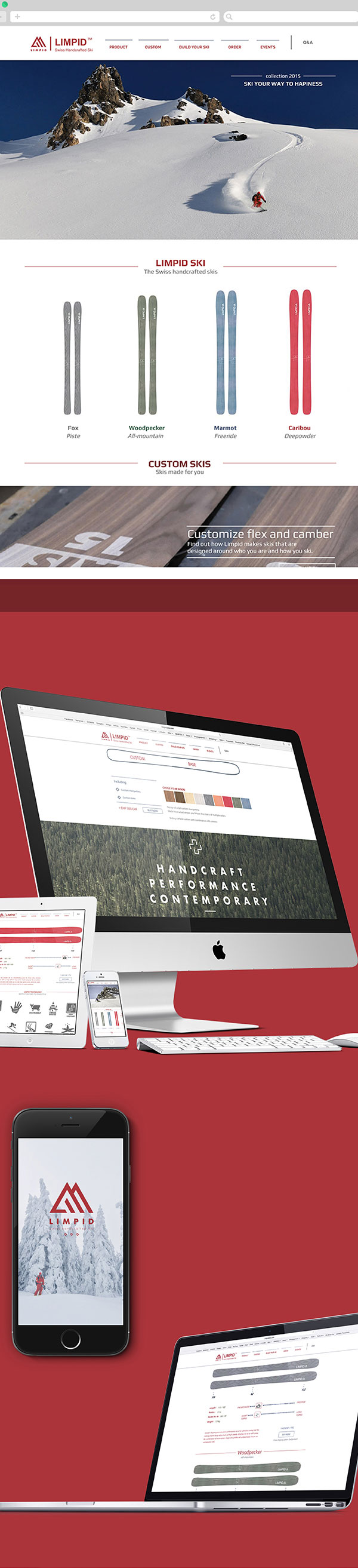 The new responsive website.
