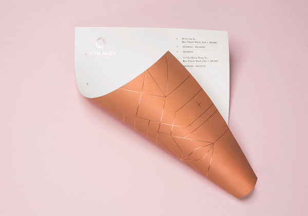 Stationery with refined back.