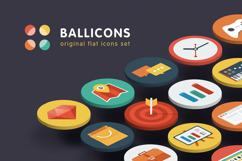 Ballicons - the original flat icon set.