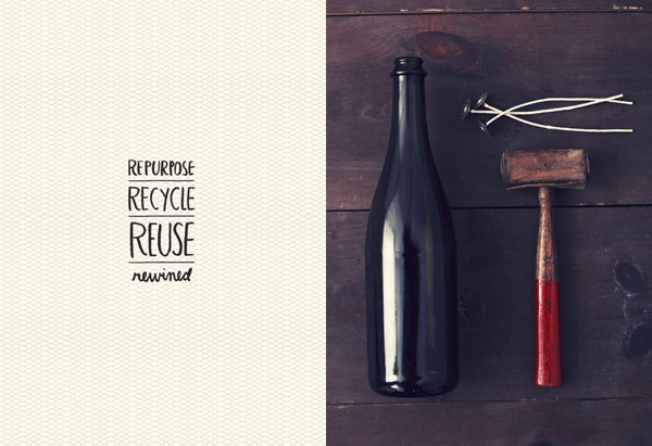 Rewined Candles - Visual identity.