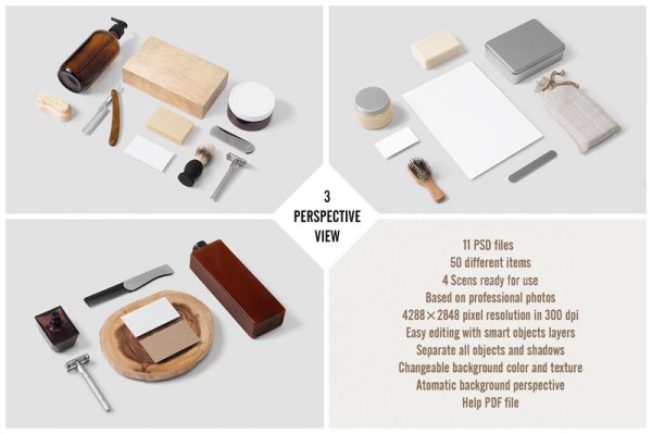 11 PSD files with 50 different items in total as well as 4 scenes ready to use.