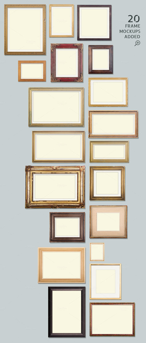20 frame mockups added.