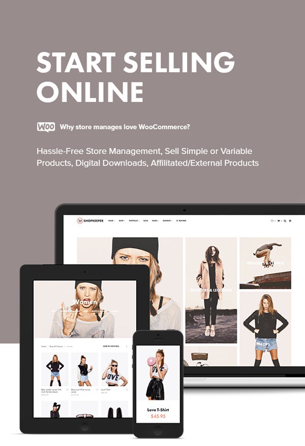 Start selling online with the WooCommerce integration.