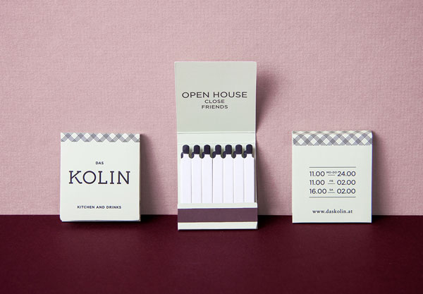 Restaurant branding by VON K Design.