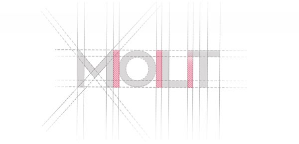 Typeface construction grid. Typeface construction grid.